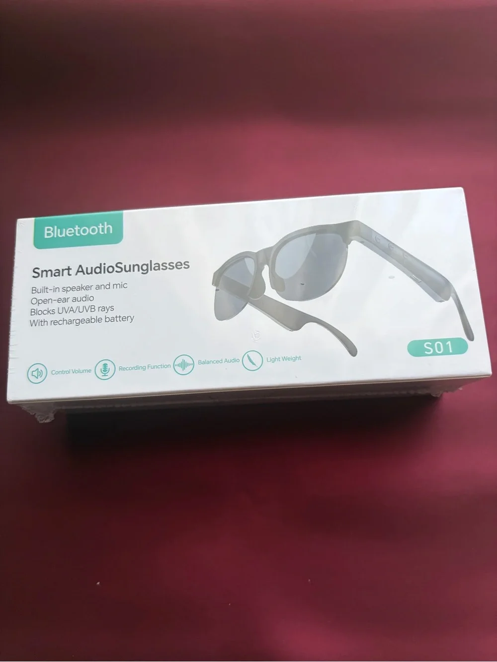 Bluetooth Smart Audio Sunglasses S01 - Gray